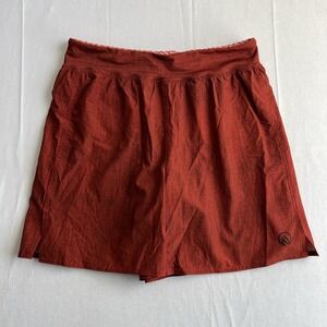 Ink n Burn Shorts Men's XL Red Geometric Lined Elastic‎ Waist Drawstring Stretch